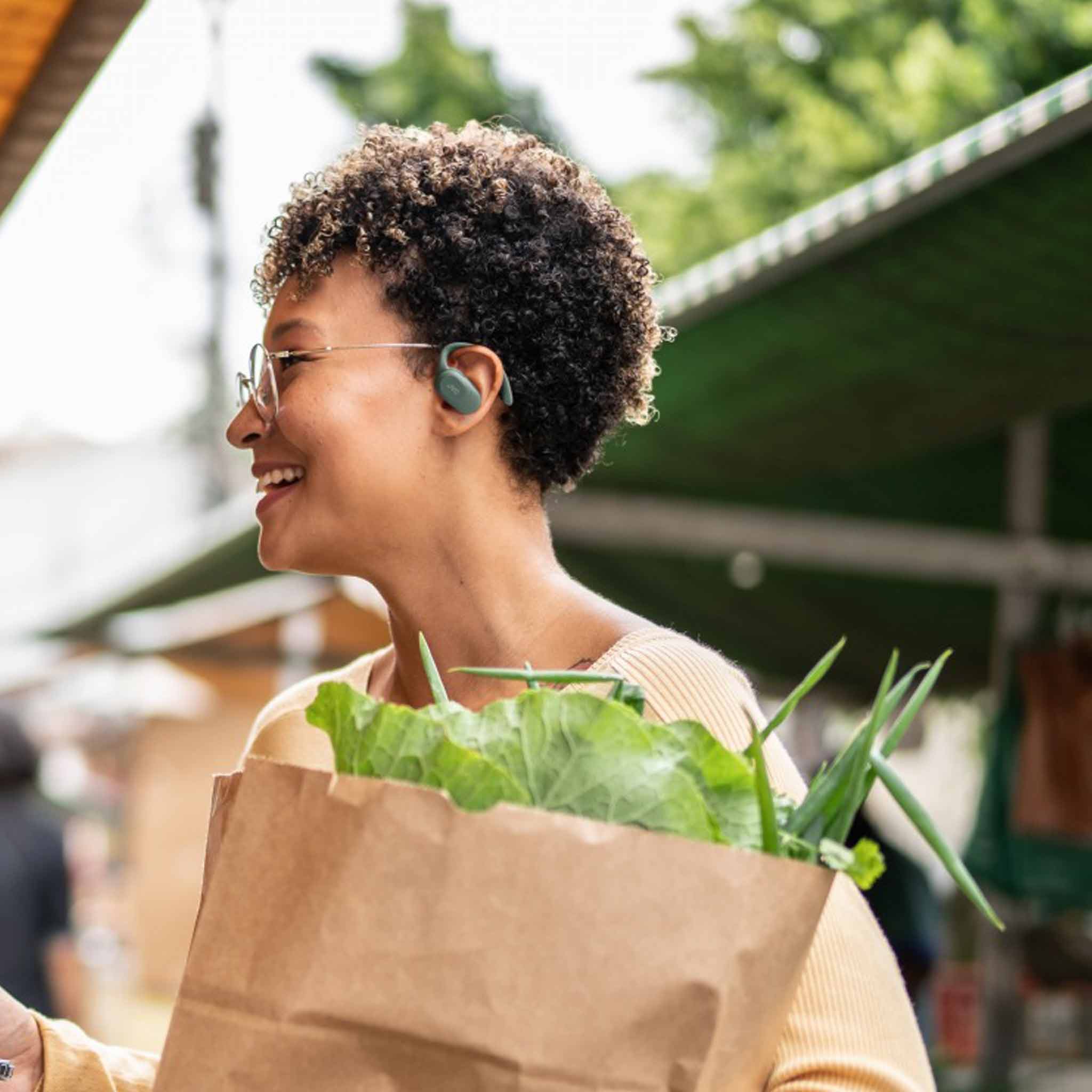 HA-NP40T-G NEW Wireless Open-Earbuds - Green