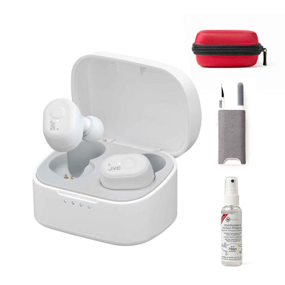 HA-A11T-B wireless earbuds, cleaning kit, case