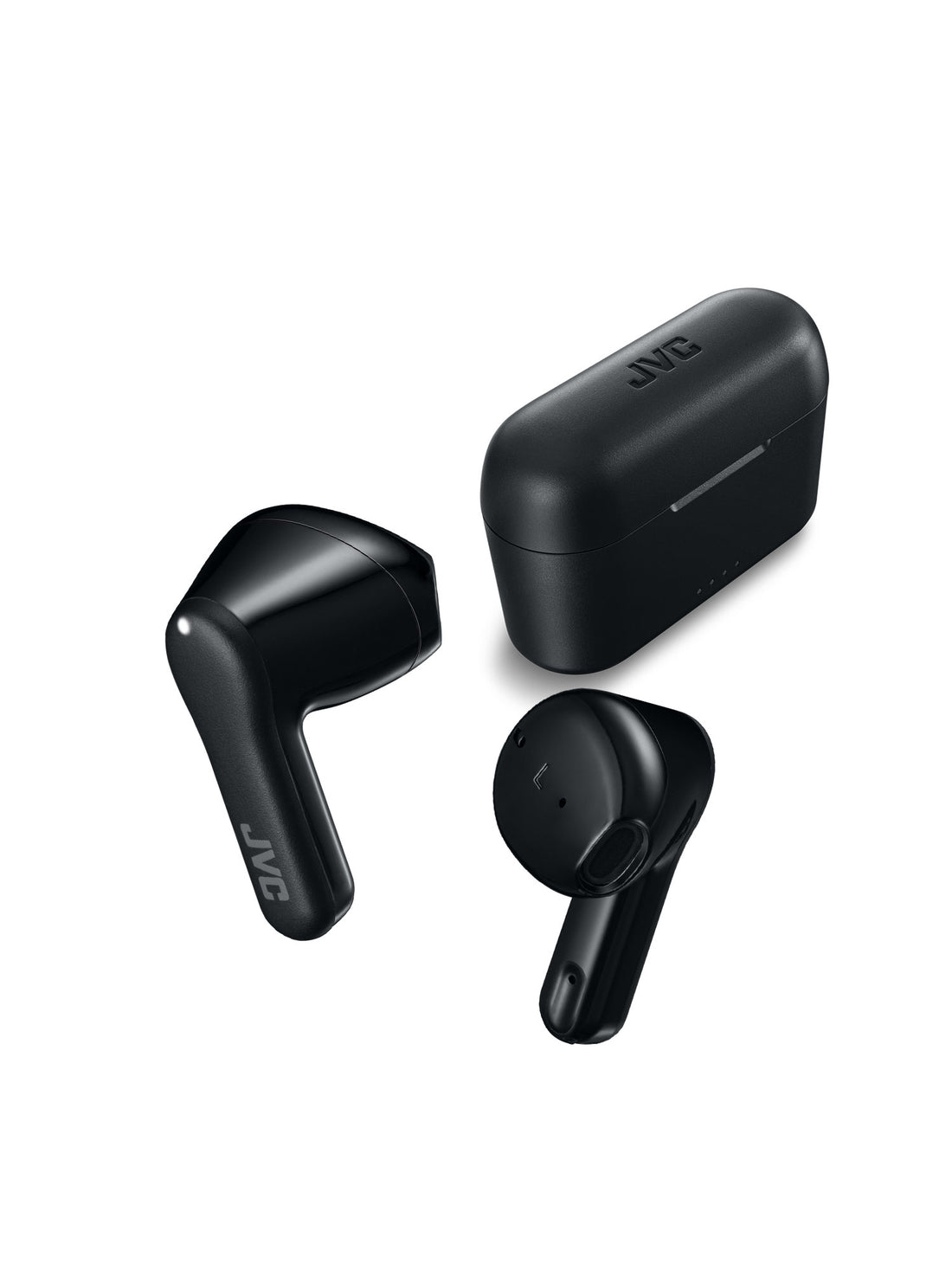 HA-A3T-B in Black open-type earbuds with charging case