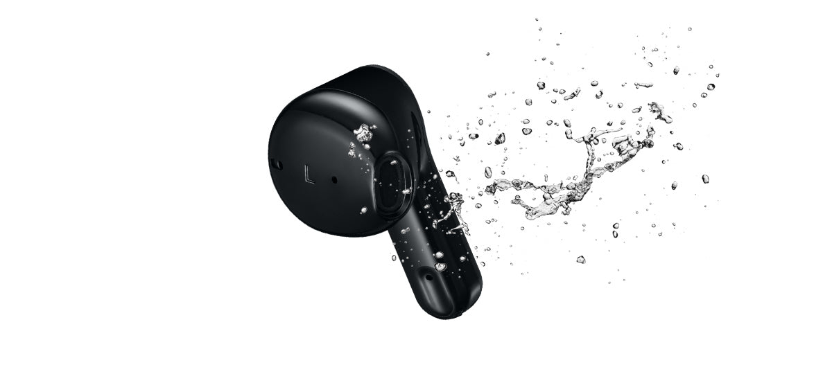 IPX4 rated HA-A3T-B in Black wireless earbuds