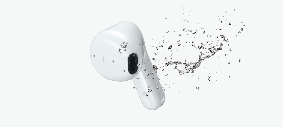 IPX4 rated HA-A3T-W in White wireless earbuds
