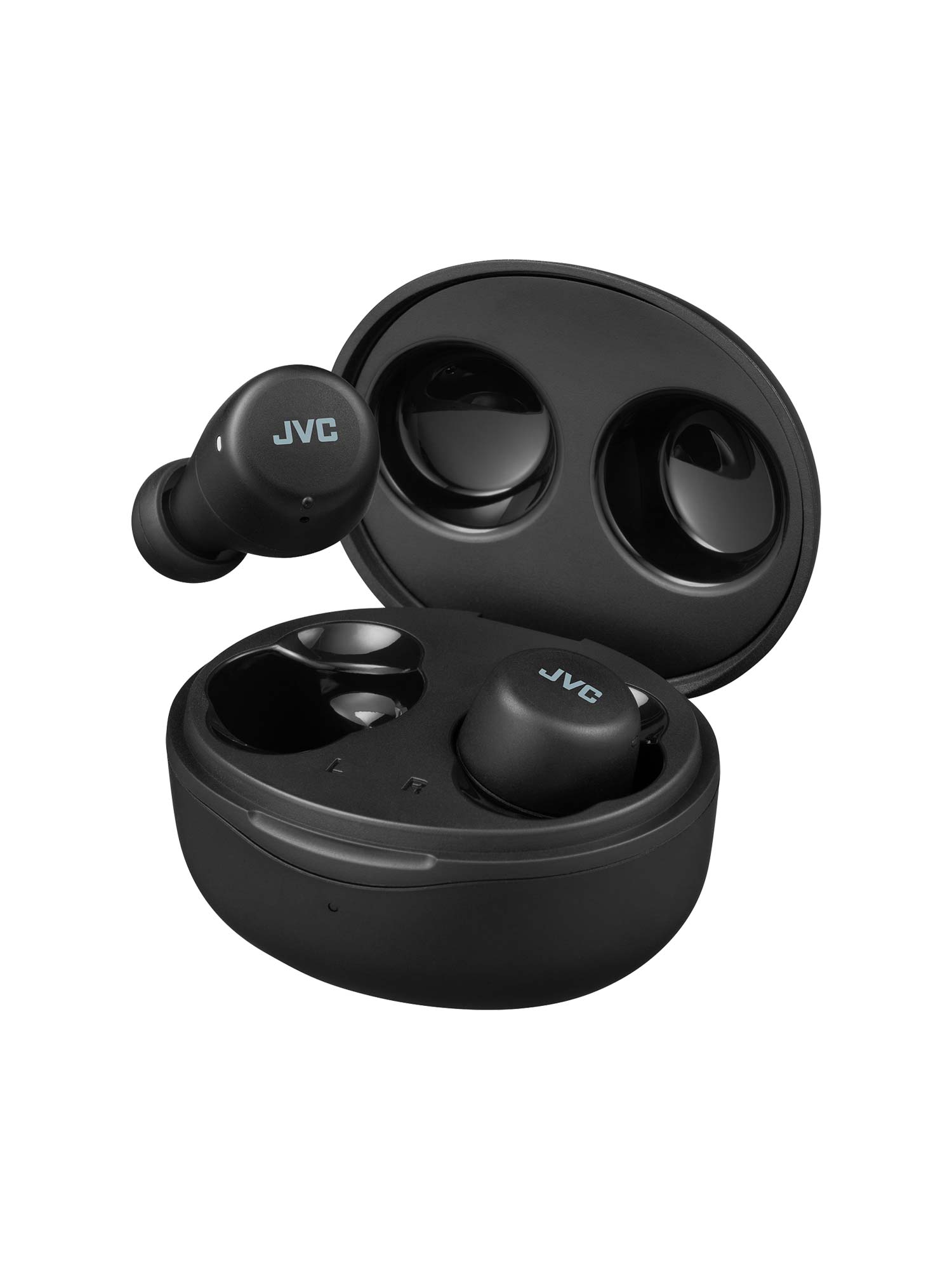 HA-A5T in black gumy mini earbuds and charging case