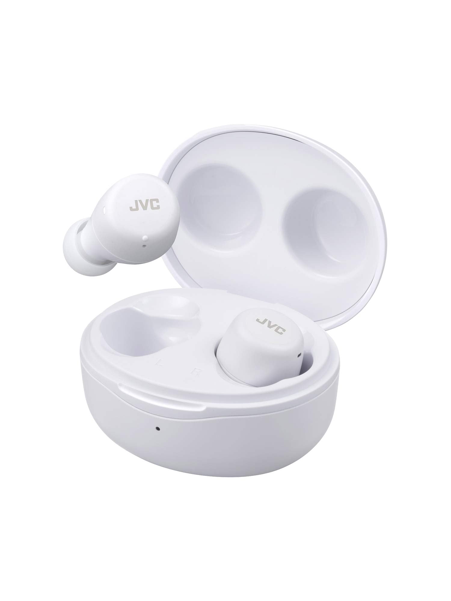 HA-A5T in white gumy mini earbuds and charging case