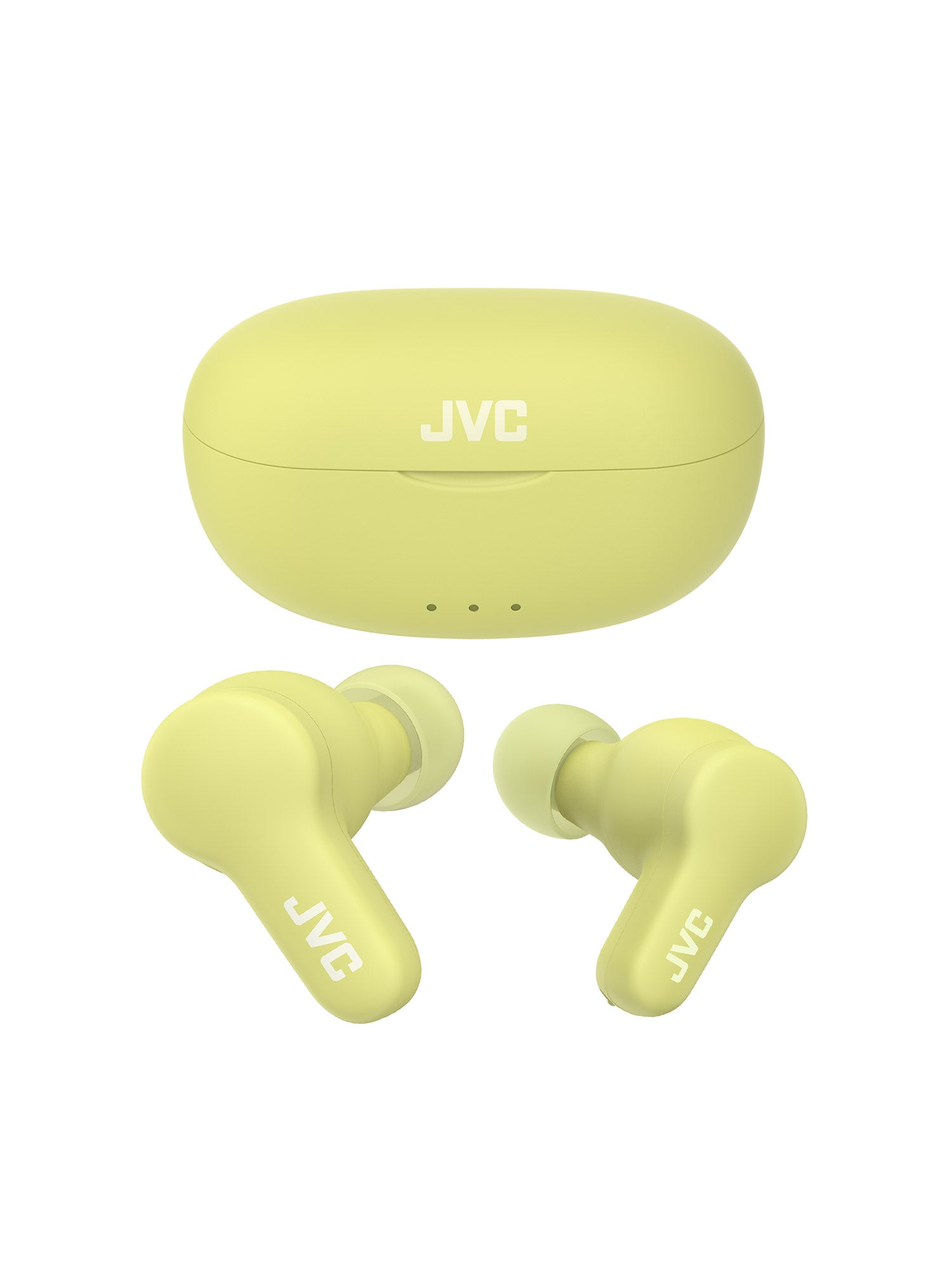 HA-A7T2 in green wireless earbuds and charging case by JVC