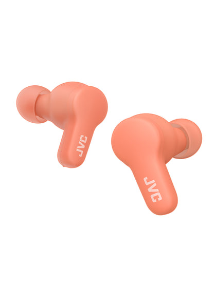 HA-A7T2 in peach wireless earbuds by JVC