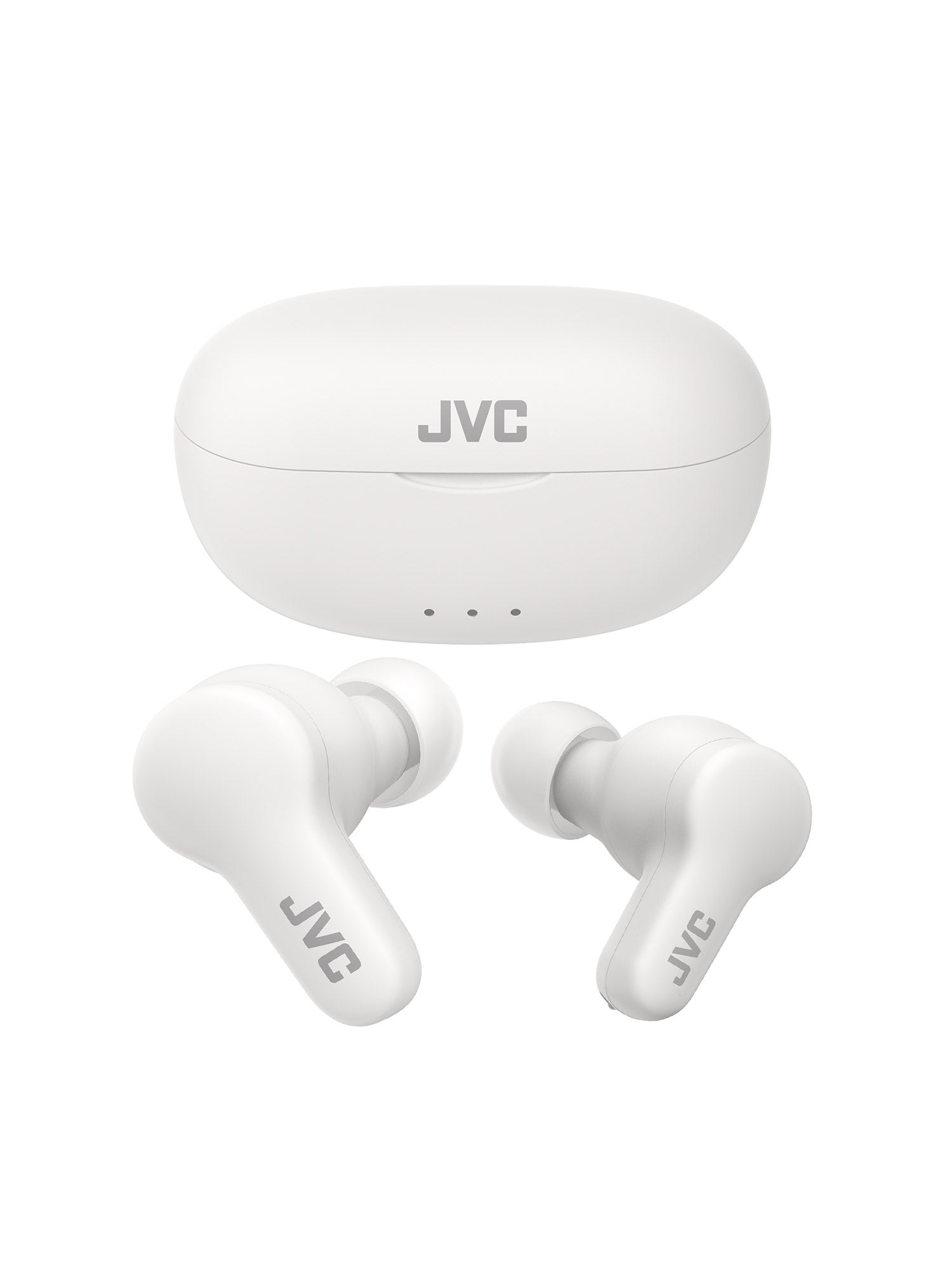 HA-A7T2-W in white wireless earbuds and charging case by JVC