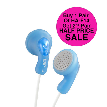 HA-F14-A Wired Gumy In-Ear Earphones in White BOG Offer