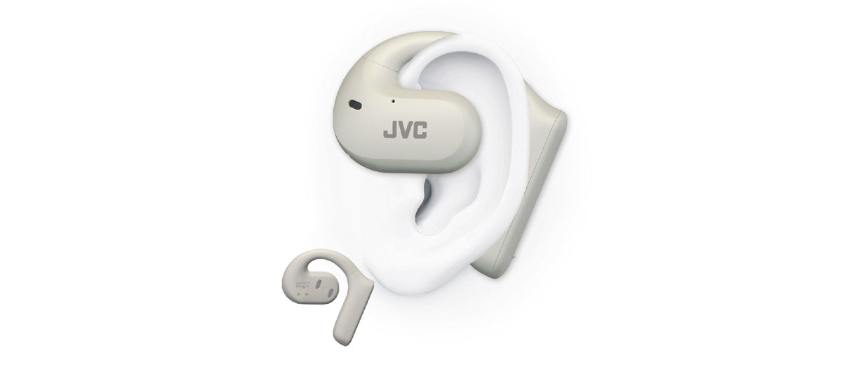 HA-NP35-T-W Open-ear nearphones fitment in white by JVC
