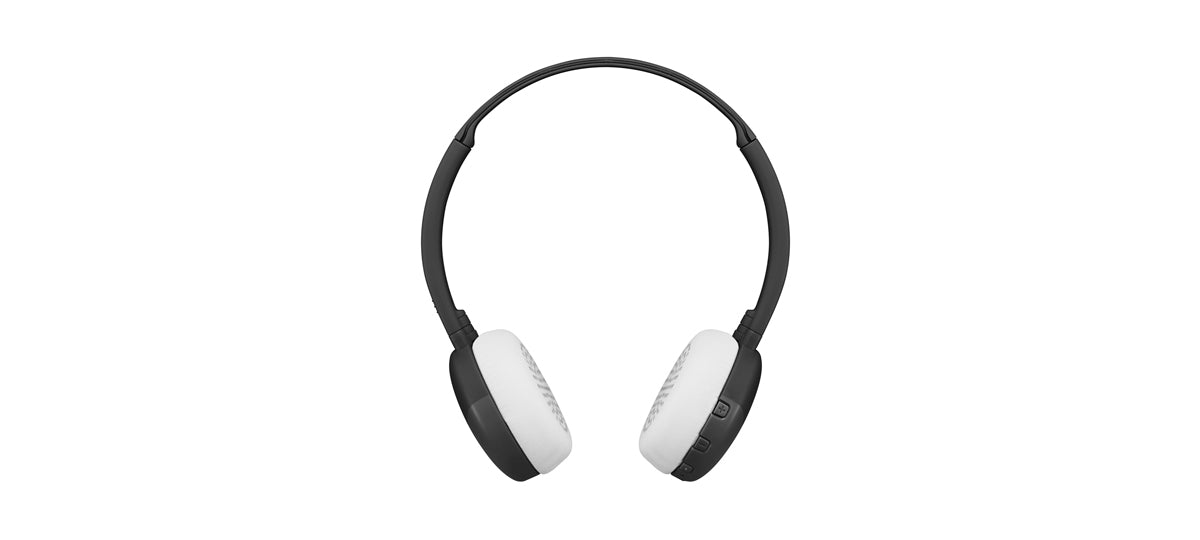 Wireless Bluetooth headphones HA-S22W-B in black by JVC lightweight and comfortable