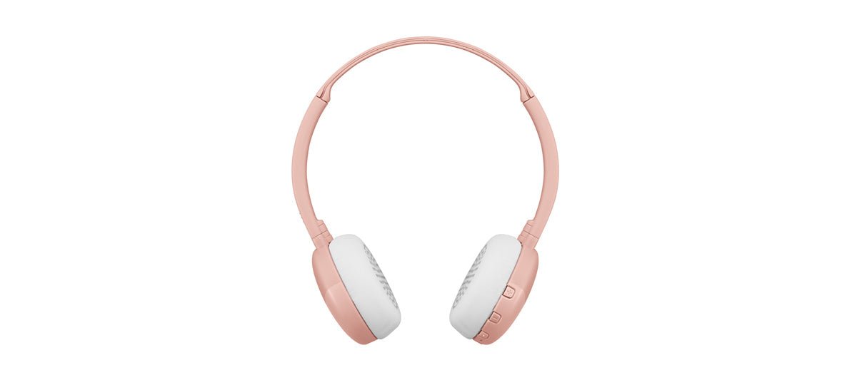 Wireless Bluetooth headphones HA-S22W-P in pink by JVC lightweight & comfortable