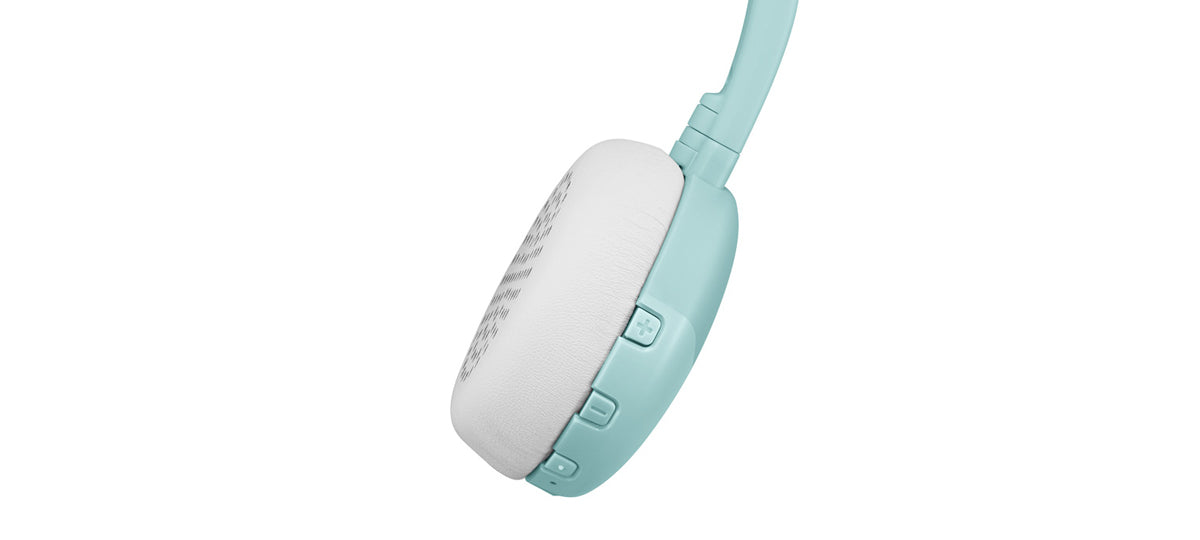 Wireless Bluetooth headphones HA-S22W-Z in mint green by JVC 3-button mic and remote