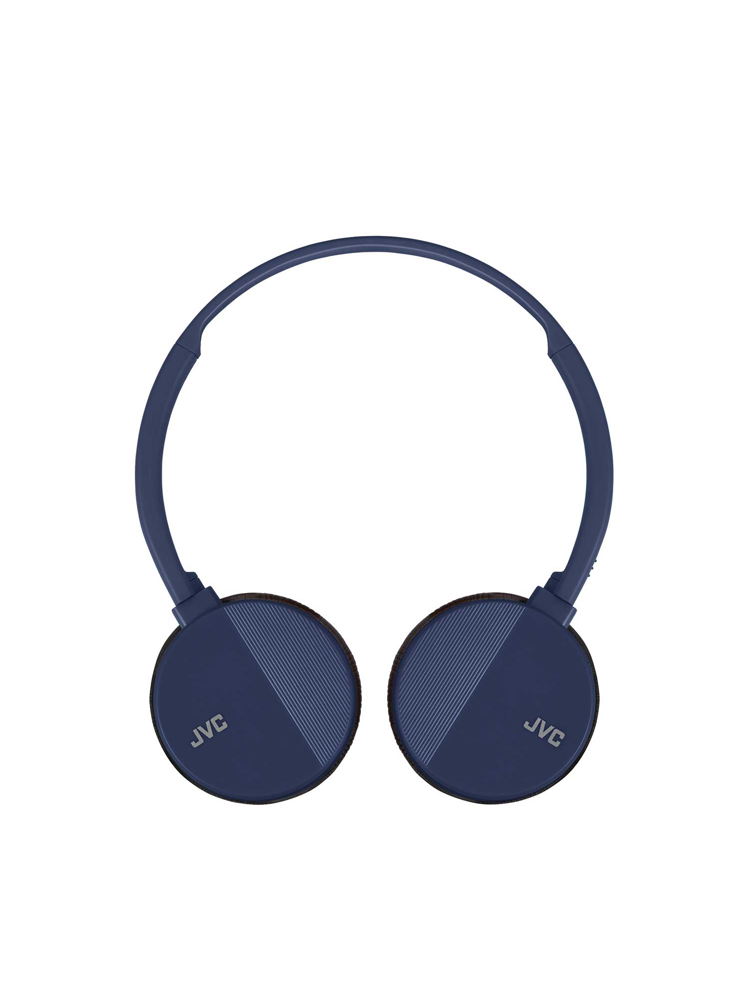 HA-S24W-A in blue on-ear wireless bluetooth headphones swivel design