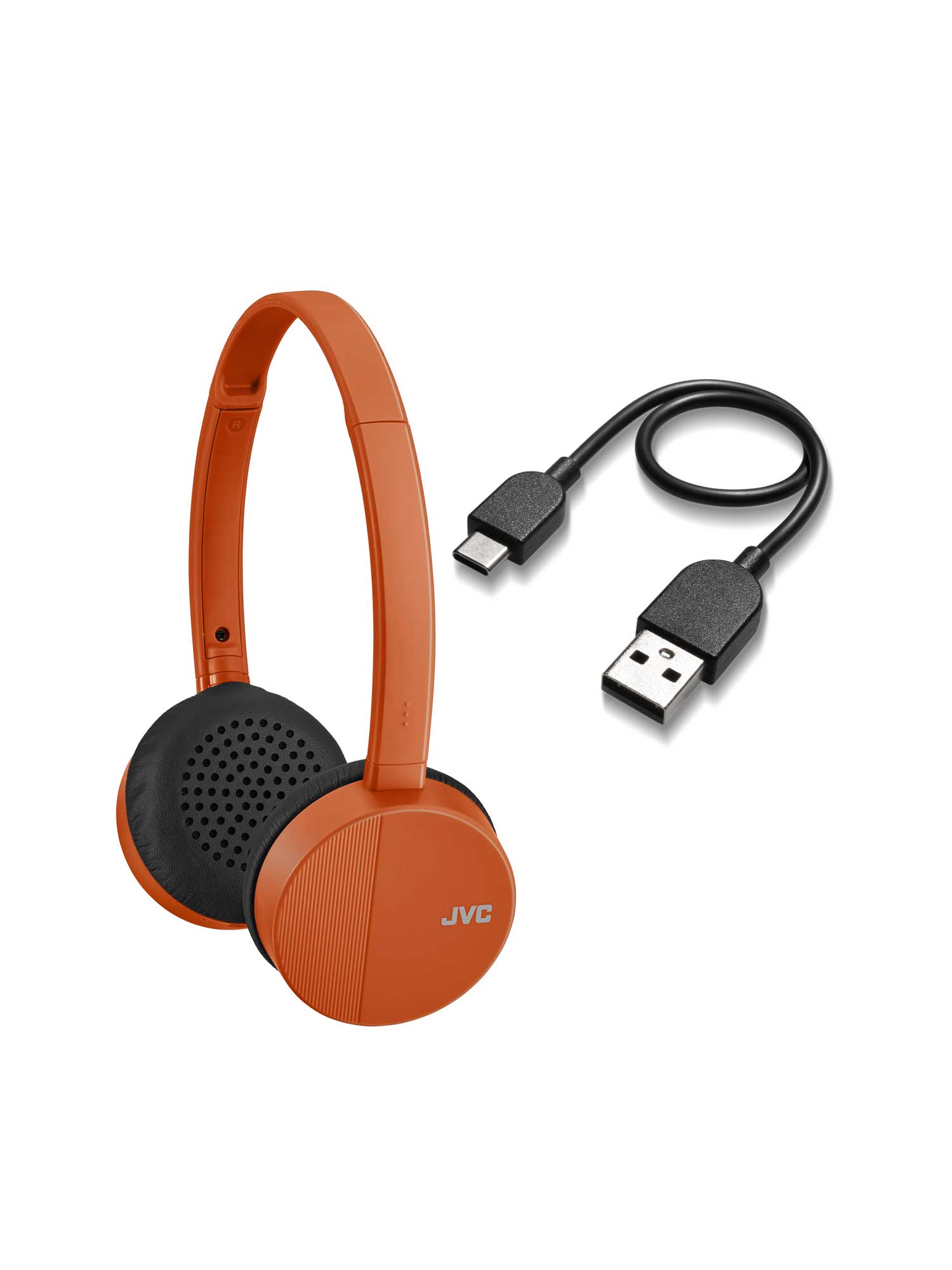 HA-S24W in orange wireless Bluetooth on-ear headphones accessories