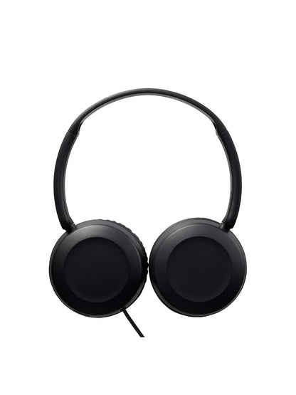 HA-S31M-B wired on-ear headphones in black swivel design for storage