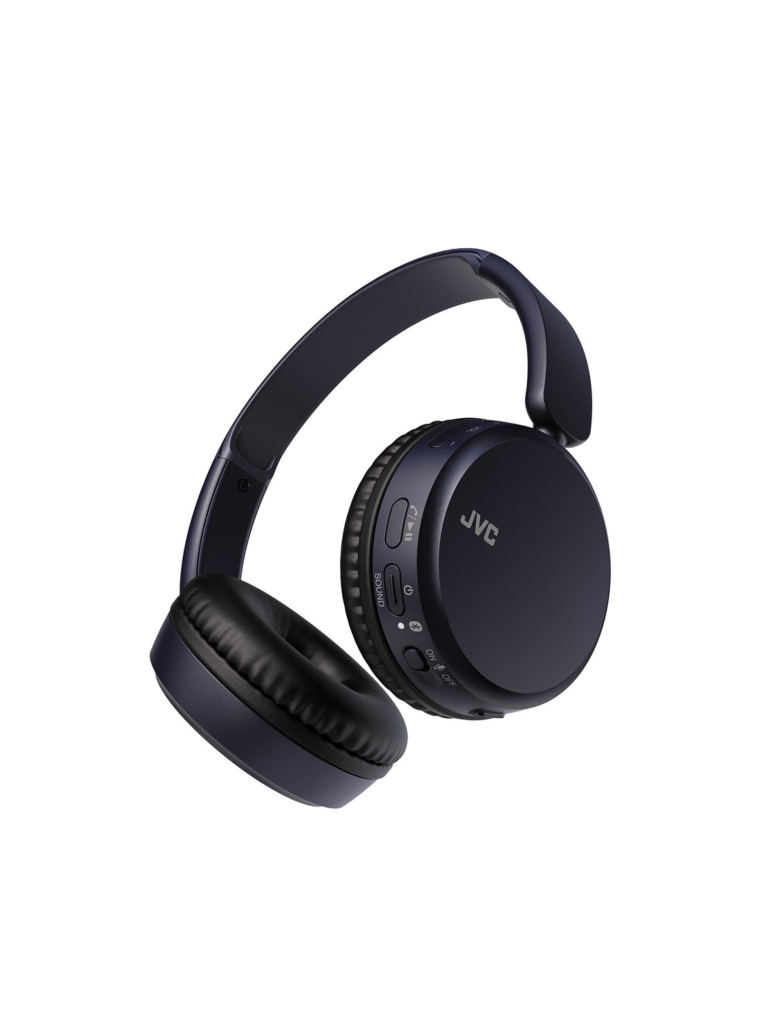 HA-Z37W-A in blue wireless bluetooth headphones with buttons