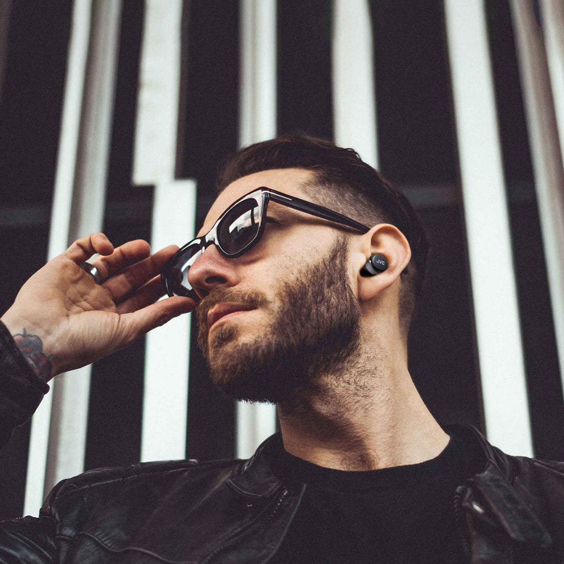 HA-A30T-B Active Noise Cancelling Wireless Earbuds - Black