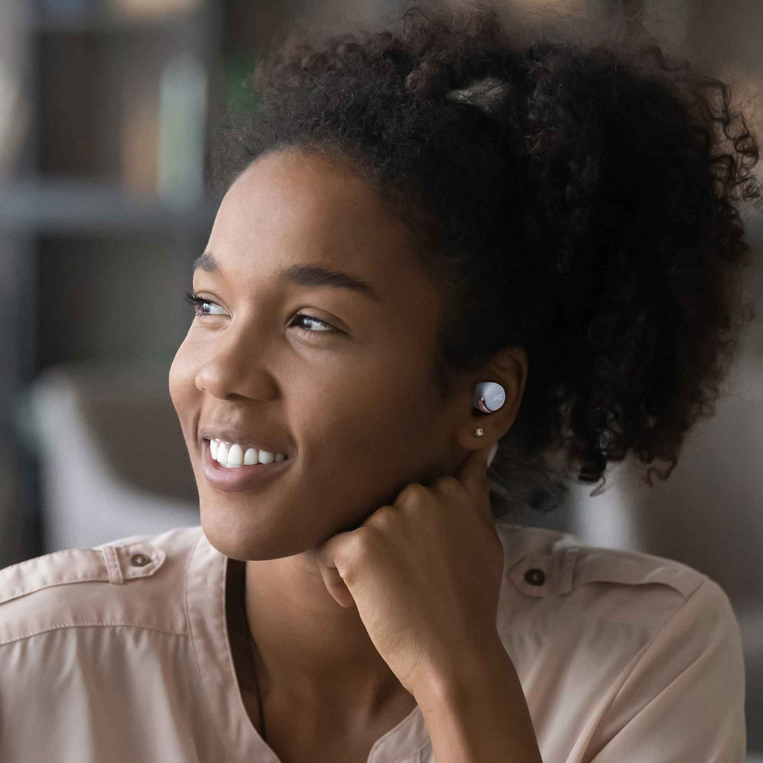 HA-Z330T-P Special Edition - Active Noise Cancelling Wireless Earbuds - Pink Metallic