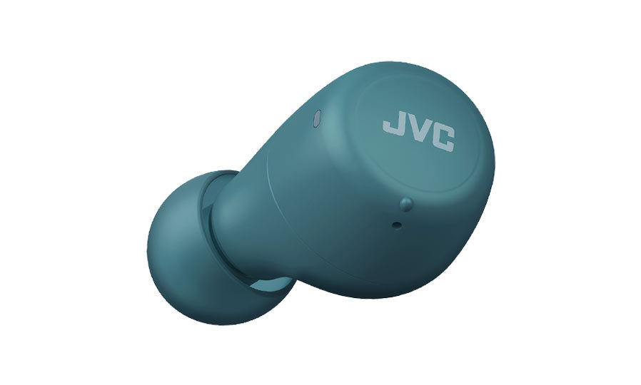 HA-Z55T-Z JVC Gumy Mini Wireless Earbuds solo usage in Green