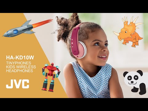 HA-KD10W-Y TINYPHONES Kids Bluetooth Wireless Headphones - Yellow/Blue No