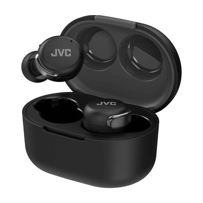 HA-A30T-B noise cancelling earbuds with open case