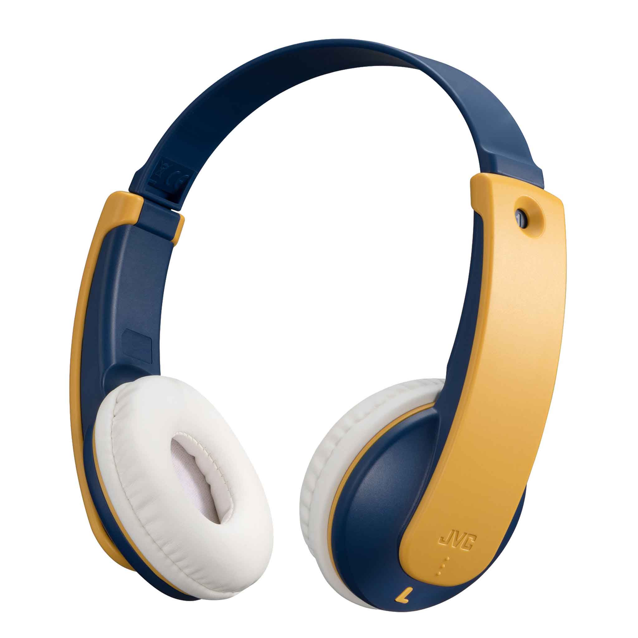 HA-KD10W-Y yellow & blue kids wireless headphones