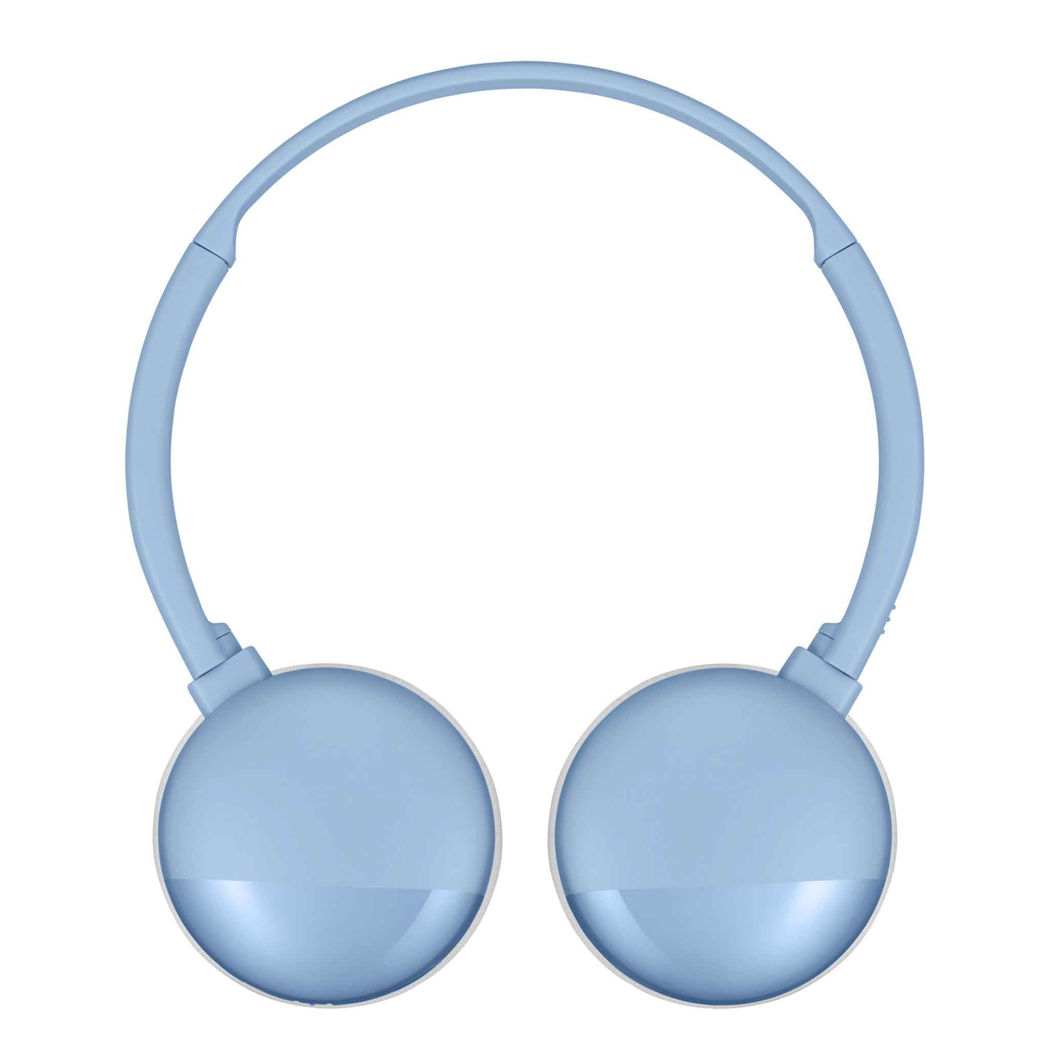 JVC HA-S22W in Blue Bluetooth Headphones lay flat