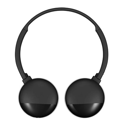 JVC HA-S22W in Black Bluetooth Headphones lay flat