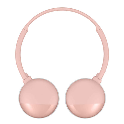JVC HA-S22W in Pink Bluetooth Headphones lay flat