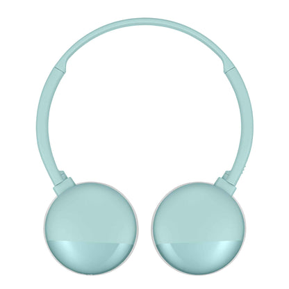 JVC HA-S22W in Mint Green Bluetooth Headphones lay flat