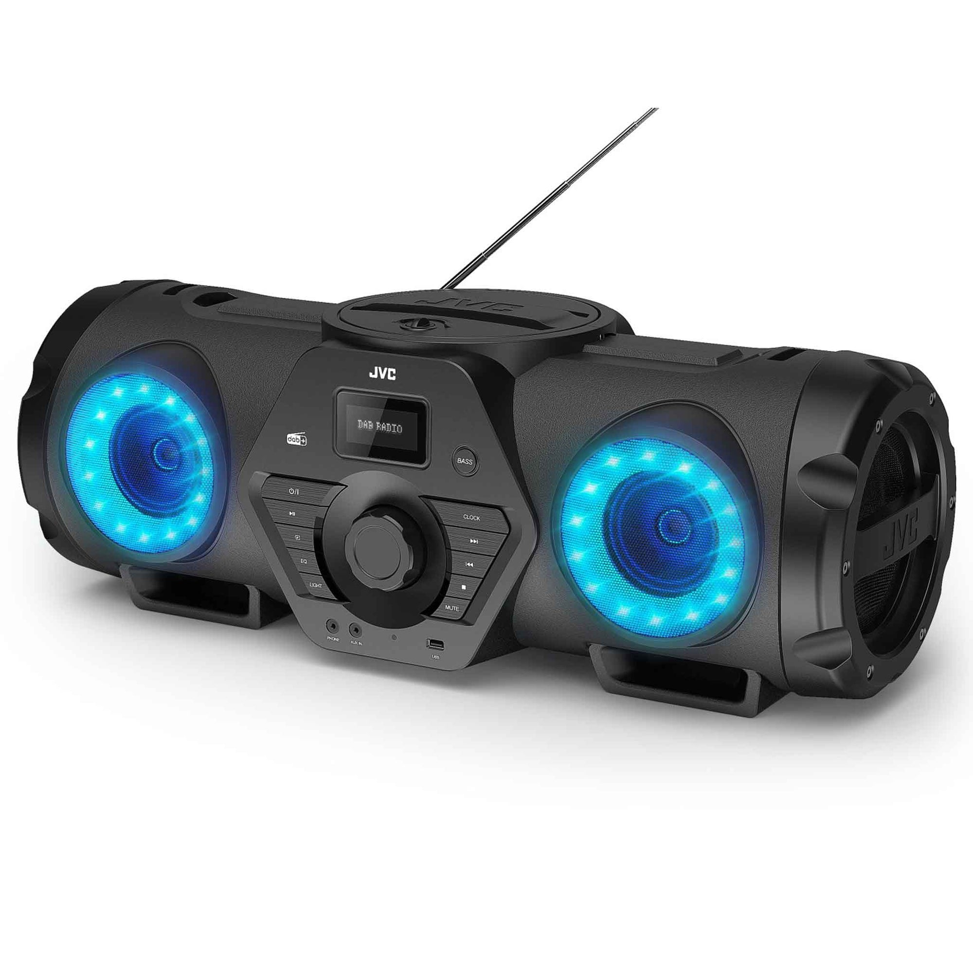 RVNB300DAB Boombox DAB Radio, Bluetooth, USB & CD JVC UK