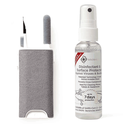 HA-A11T-W-RCCKS Wireless Memory Foam Earbuds (White), Protective Case, Cleaning Kit &amp; Spray Bundle